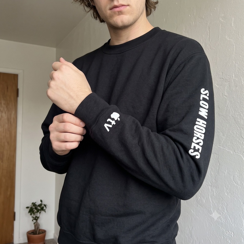 Slow Horses Mens Sweatshirt Small Black Port & Co Apple TV+ Graphic Fleece